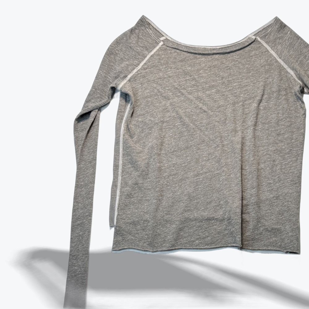 Daftbird Raglan Boat Neck Long Sleeve T Shirt Butter Soft Top Small Made in USA